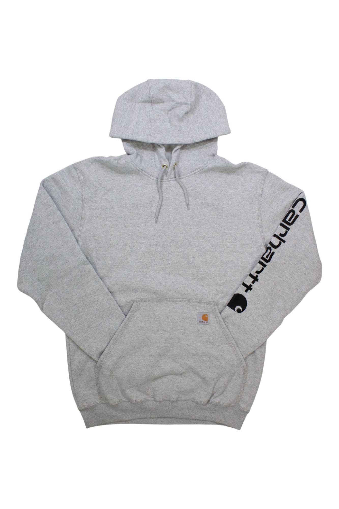 Carhartt Mens Midweight Signature Sleeve Logo Hooded Sweatshirt Carhartt