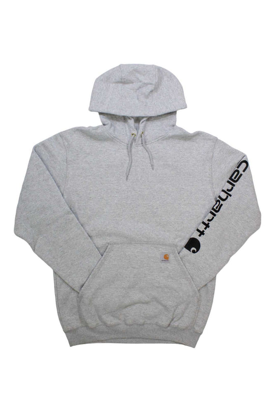 Carhartt Mens Midweight Signature Sleeve Logo Hooded Sweatshirt Carhartt