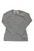 Women’s heather gray long-sleeve crewneck performance shirt with pink-trim curved seaming