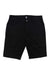The Club Ride Men's Joe Dirt 12 Inch Short is a pair of black knee-length shorts with 4-way stretch, front and back pockets, and a button and zipper closure, shown on a white background.