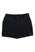 Womens dark shorts with zip fly, belt loops, and Montane logo on the side hem