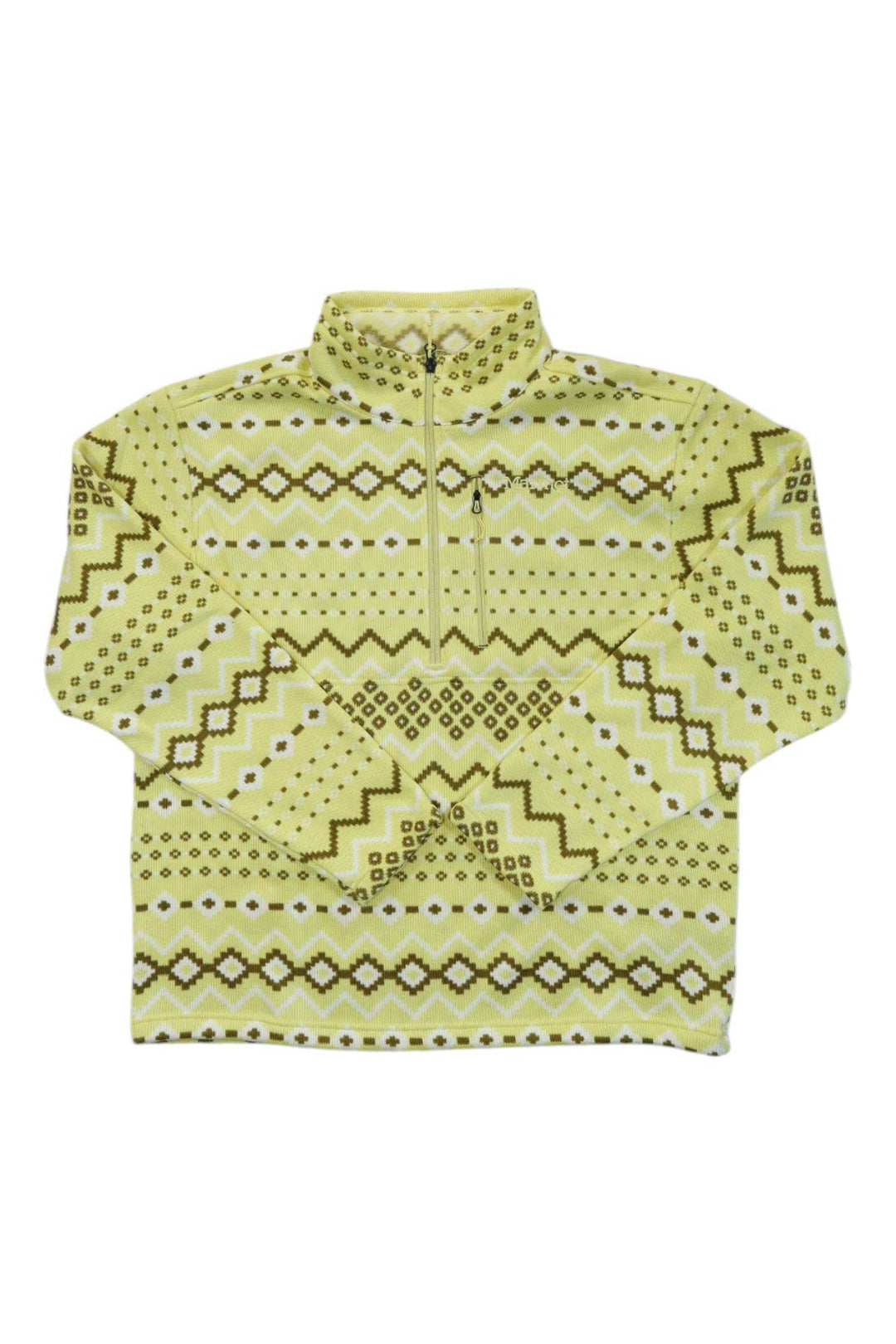 Marmot Mens Heavyweight Drop Line Printed 1/2 Zip Top Marmot