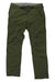 The Rab Mens Incline As Pant in olive green, featuring zippered pockets and a built-in belt, is displayed flat on a white background.