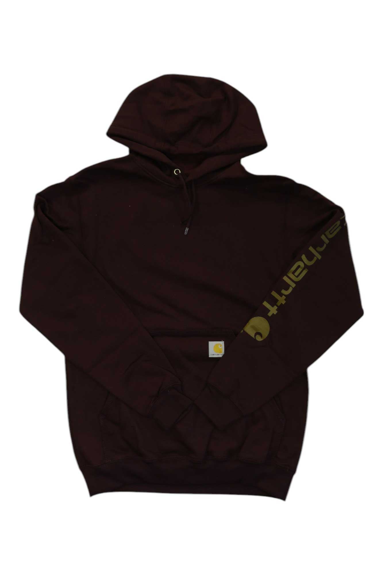 Carhartt Mens Midweight Signature Sleeve Logo Hooded Sweatshirt Carhartt