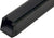 A close-up of the Rhino Rack Heavy Duty Bar, a black rectangular roof rack crossbar with a textured top surface and hollow end—perfect for those needing a durable, heavy-duty replacement.