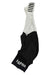 The Rapha Mens Pro Team Bib Shorts II - Regular features black and white design, RAPHA in white on the lower section, horizontal black stripes on the white shoulder straps, and a race-grade chamois for premium comfort.