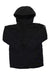 The Burton Boys Covert 2.0 Jacket, a black insulated kids' jacket with long sleeves, front pockets, and a high collar, is laid flat on a white background.