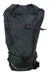 The Scott USA Mountain 35 Pack is a black roll-top mountain backpack featuring two front horizontal adjustable straps, a waist strap, ski carry system, textured pattern, and a small orange logo near the top.