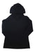 The Indyeva Womens Futa Hoody is displayed flat on a white background, hood up and sleeves outstretched, showcasing its sleek design crafted from soft polyester lyocell fabric.
