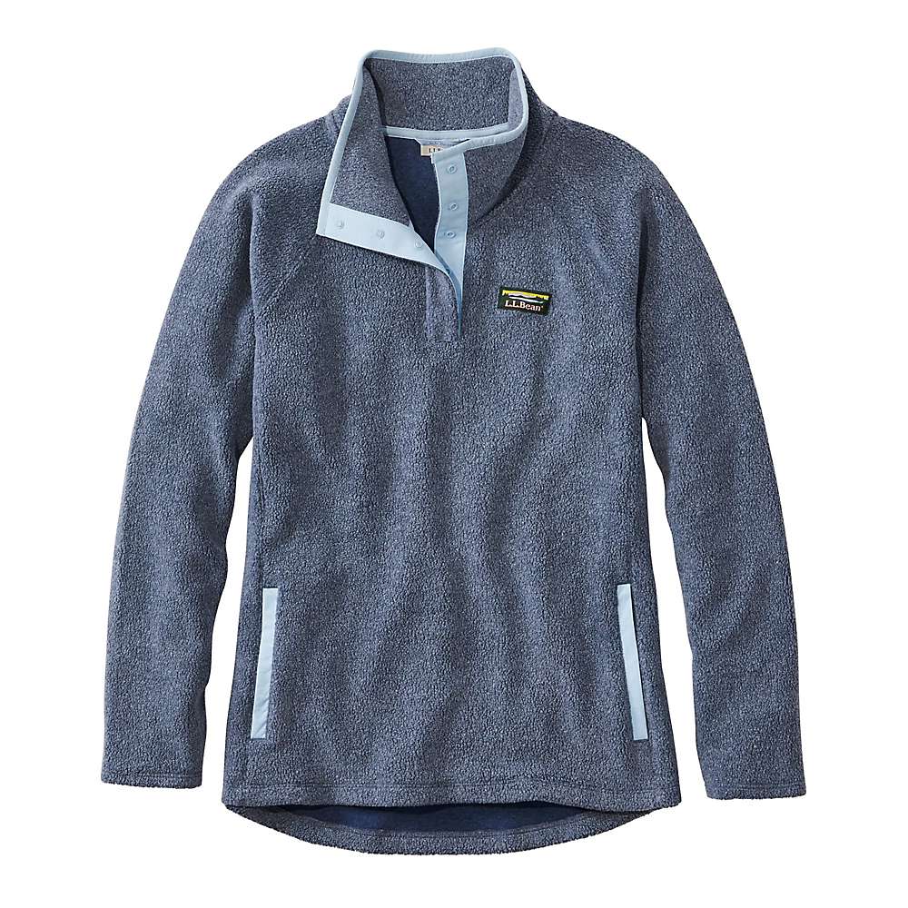 L.L.Bean Womens Tumbled Sherpa 1/4 Snap Pullover L.L.Bean