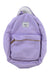 The Herschel Supply Co Nova Mini Backpack is light purple with a front zippered pocket, white upper front label, adjustable shoulder straps, and a top handle, shown against a white background.