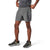Men's merino sport lined 5-inch shorts, heather gray with elastic waistband