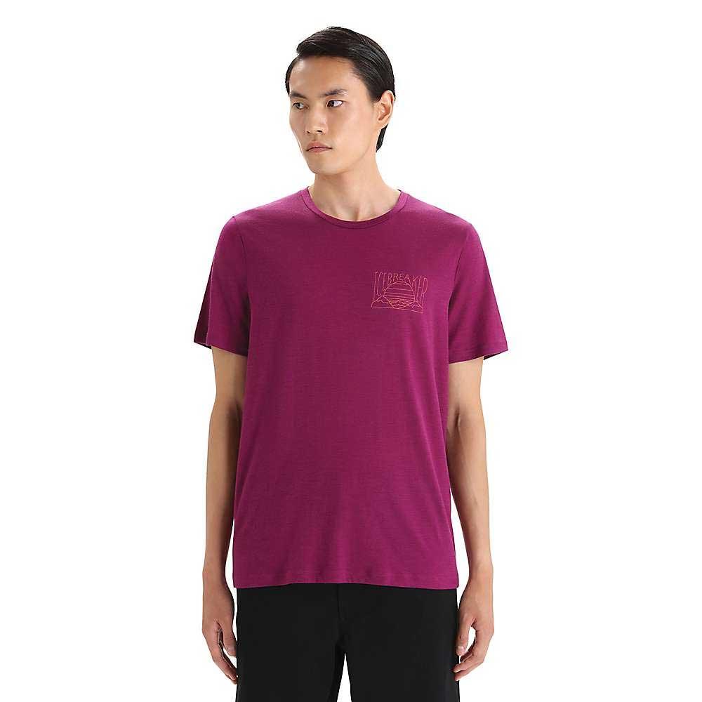 Icebreaker Men's Tech Lite II SS Tee - Mountain Sunset Icebreaker