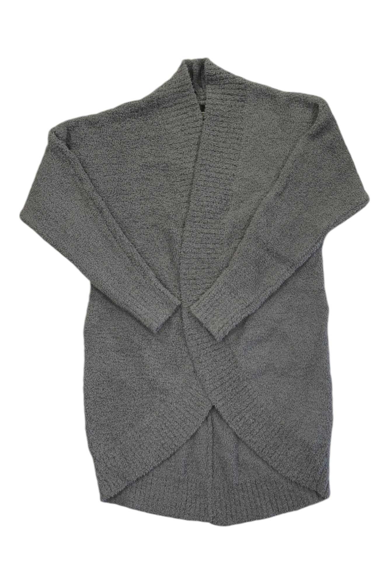 Ugg women's Fremont fluffy knit cardigan, grey shawl collar with draped front