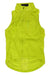 The Rapha Classic Gilet II is a sleeveless, bright yellow cycling vest with a packable design, front zipper, high collar, and small chest pocket, shown on a white background.