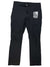 A Black Diamond Women's Alpine Pant in black, featuring a built-in belt, two front pockets, four-way stretch, and a tag on the right belt loop. The hiking pants are laid flat on a white background.