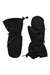 Youth tracker mittens in dark fabric, pair angled side view with drawcord hem