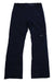 The Helly Hansen Mens Rapid Pant is a pair of black straight-leg waterproof ski pants featuring zipper and button closure, front pockets, and a small logo patch on the upper left thigh.