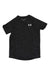 The Under Armour Boy's Tech 2.0 SS is a black, short-sleeve athletic shirt with a subtle heathered pattern and a small white chest logo. Its quick-drying fabric ensures comfort during any activity.