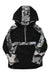 Obermeyer boys' Dyno jacket with front half-zip, black hood and camo lining