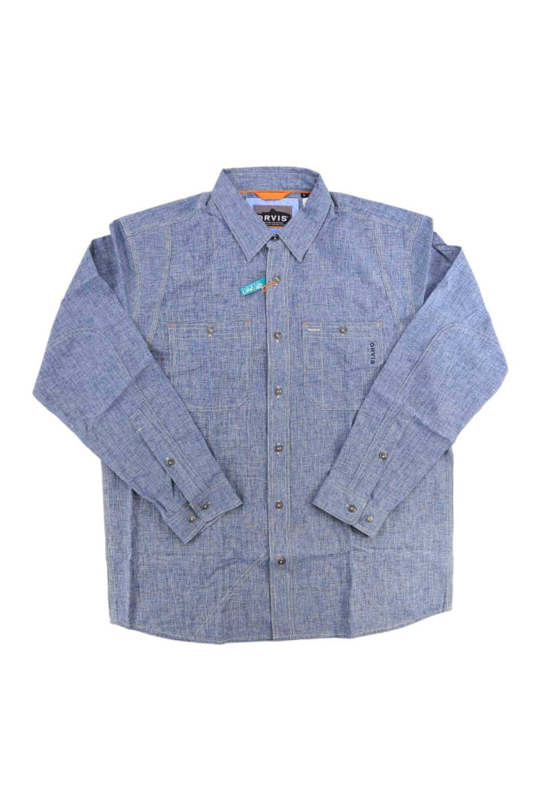 Orvis Men's Tech Chambray Work LS Shirt Orvis