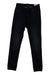 Women’s forged denim pants in deep black wash with front zip and five-pocket design