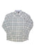 The Orvis Men's Pro Stretch LS Shirt is a gray and white plaid, long-sleeve button-up with moisture-wicking fabric, a collar, and two buttoned chest pockets.
