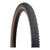 The Teravail Ehline Tire - 29in is shown upright on a white background, featuring a black tread with tan sidewalls and evenly spaced knobs.