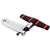 Bike chain pin press tool with silver head and black/red textured handle grip