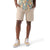 Smartwool men's 8-inch shorts in dune beige, button front with side pockets