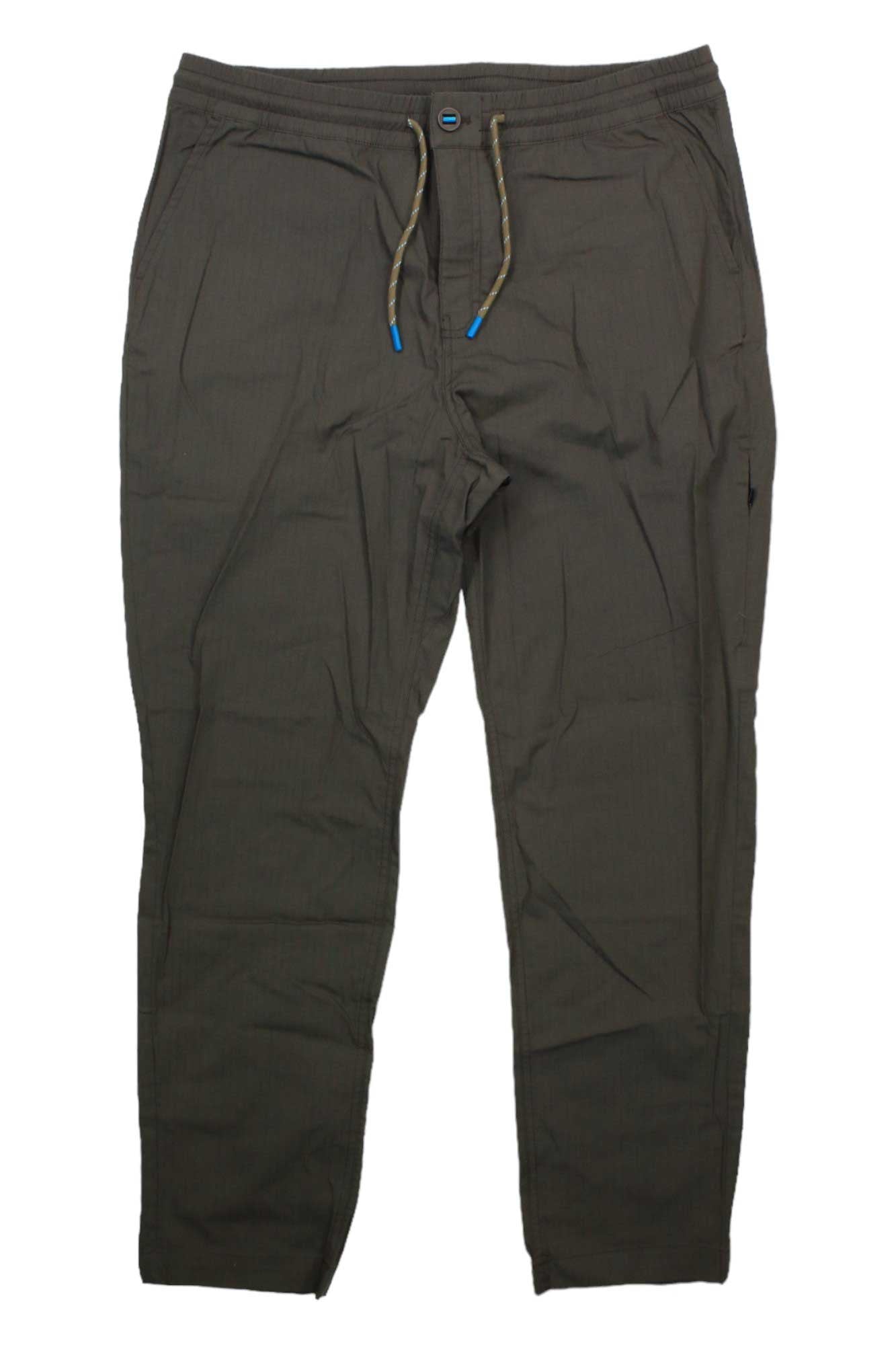 Men's ripstop pants, dark gray, drawstring waist with side pockets