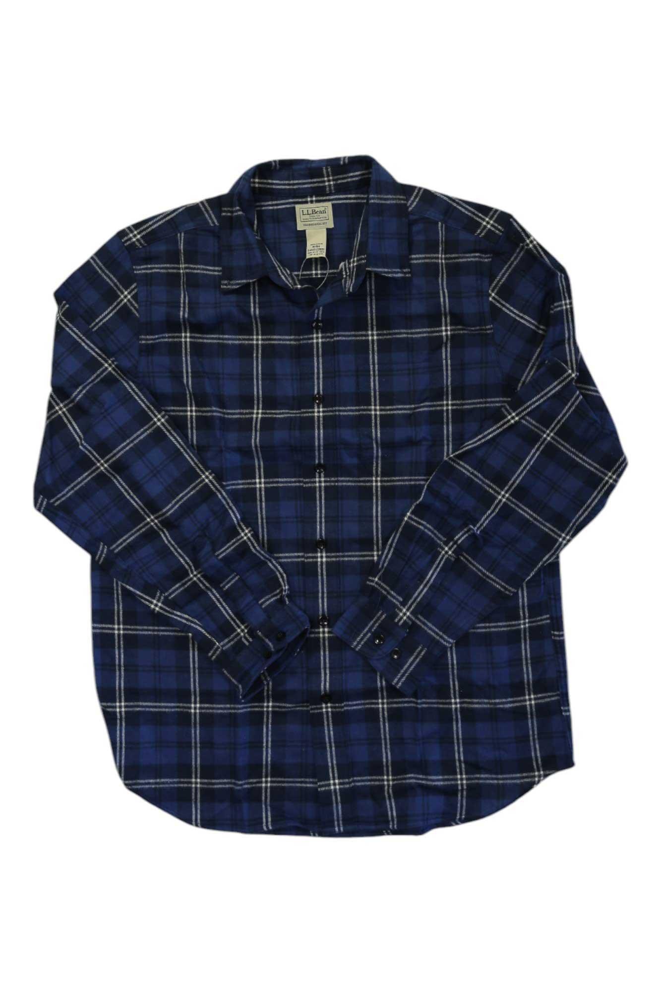 L.L.Bean Mens Scotch Plaid Flannel Shirt L.L.Bean