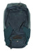 The Deuter Race 16 Pack, shown in dark teal, appears open and empty to reveal its spacious main compartment, inner zipper pocket, hydration-compatible sleeve, and the Deuter logo on the back panel.