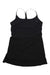 The North Face Womens EA Arque Hike Dress is a black sleeveless hiking dress with thin straps, made from recycled polyester and shown laid flat on a white background.