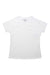 The Speedo Womens Swim SS Tee is a plain white short-sleeve shirt, shown flat on a white background, featuring a simple design, lightweight quick-dry fabric, and UPF 50+ sun protection.