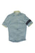 The Rapha Mens Super Lightweight Jersey is a light blue short-sleeve cycling top with a front zipper, white Rapha logo on the chest, and a dark navy band on the left sleeve, displayed flat on a white background.