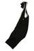 A pair of Mens Bib Shorts in black with white straps, laid flat on a white background—ideal for cyclists seeking high-quality men's cycling apparel.