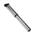 The Serfas MP-5 Half Stick Quick Draw Mini Pump, a compact silver bike pump with black plastic ends, is shown on a white background. “Serfas” is printed on the metal body, ideal for cyclists needing quick tire inflation on the go.