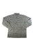 Men's flannel plaid button-up shirt with button front, light gray/charcoal