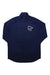The Norrona Mens Pureull Zip Neck Top is a navy blue, long-sleeve pullover for men featuring a white stylized pirate logo on the left chest. This moisture-wicking top is shown laid flat on a white background.