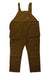 Carhartt canvas bib overalls in brown, loose fit with front bib pocket