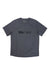 Men's dark gray short-sleeve crewneck t-shirt with Marmot logo on chest