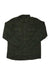 The Outdoor Research Mens Feedback Flannel Twill Shirt in dark green features long sleeves, a collar, and two chest pockets, shown laid flat on a white background.