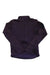 A dark purple Rapha Long Sleeve Classic Jersey II with long sleeves, a high collar, and a zip-up front, laid flat on a white background.