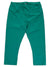 A pair of teal, high-rise, three-quarter length moisture-wicking leggings, like the Womens Motivation Crop Leggings, is displayed on a white background.