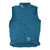 Men's lightweight gilet, blue, full-zip front with side mesh and striped pocket