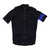 Rapha Pro Team flyweight cycling jersey, dark with blue side panel, full-length zip