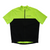 Men's Pearl Izumi short-sleeve cycling jersey, half-zip, black with neon green panels