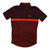 Men's Clubhouse cycling jersey, maroon with bright orange chest stripe and half-length zipper.