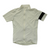 Pale cream short-sleeve cycling jersey, full-zip front, black accent on right sleeve.